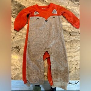 Carters fuzzy fox onesie